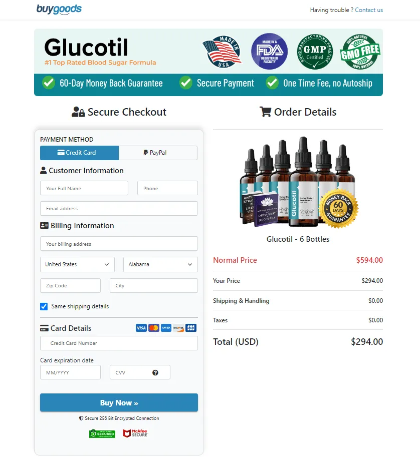 Glucotil order